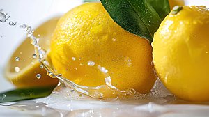 健康柠檬汁水果果肉清新摄影柠檬维c高清