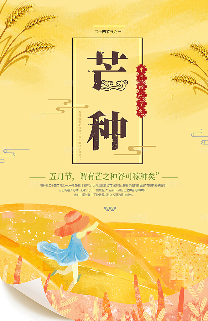 中国传统二十四节气芒种