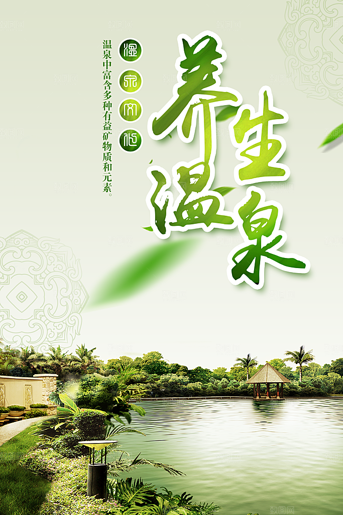 养生温泉宣传海报