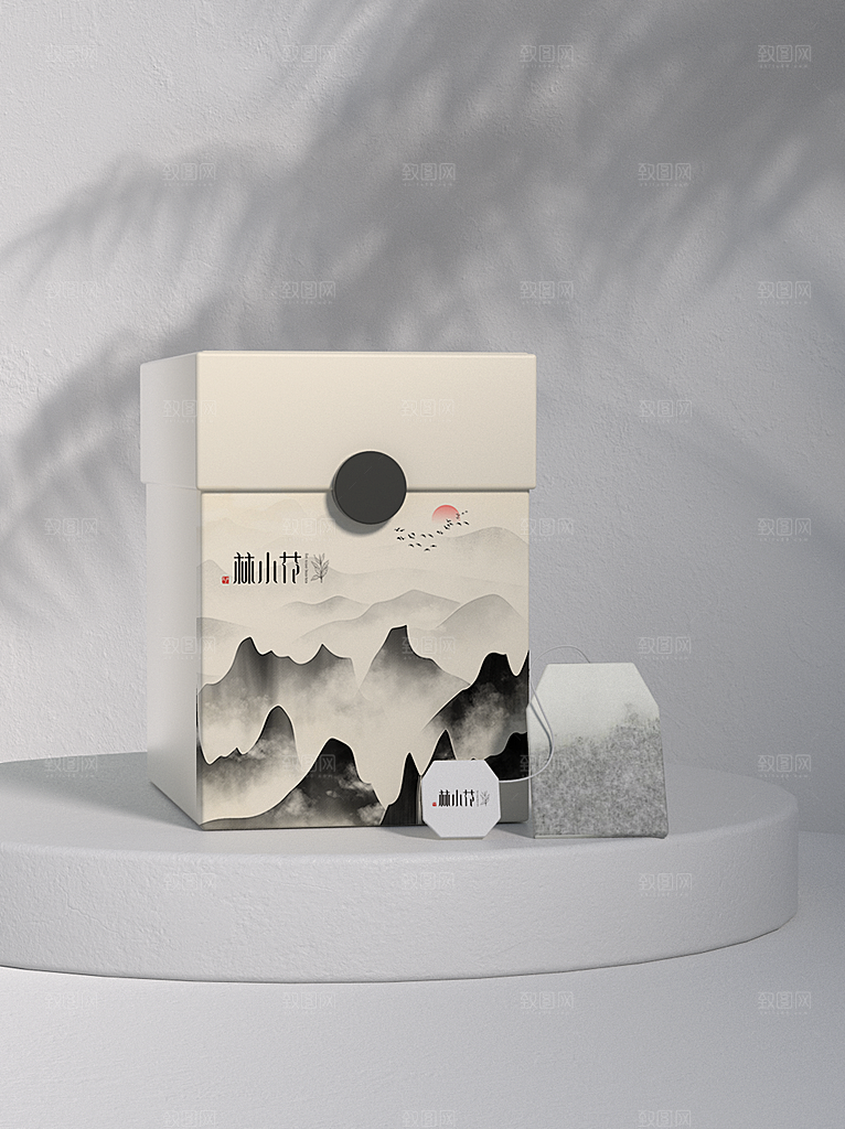 创意茶叶包装礼盒样机