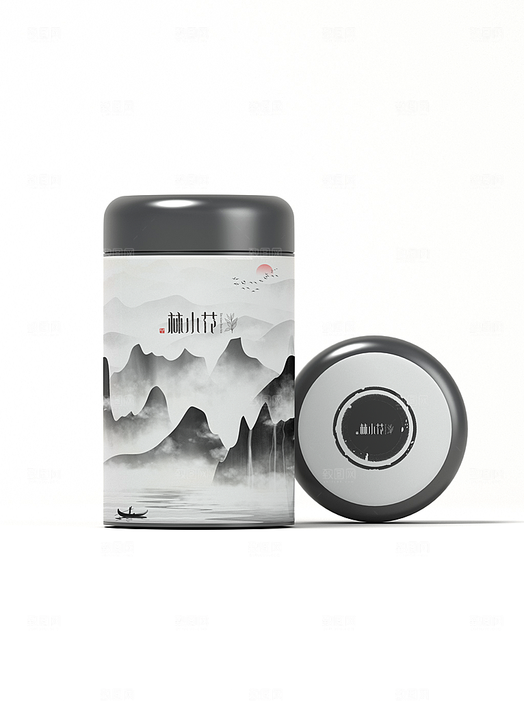 创意茶叶包装礼盒样机
