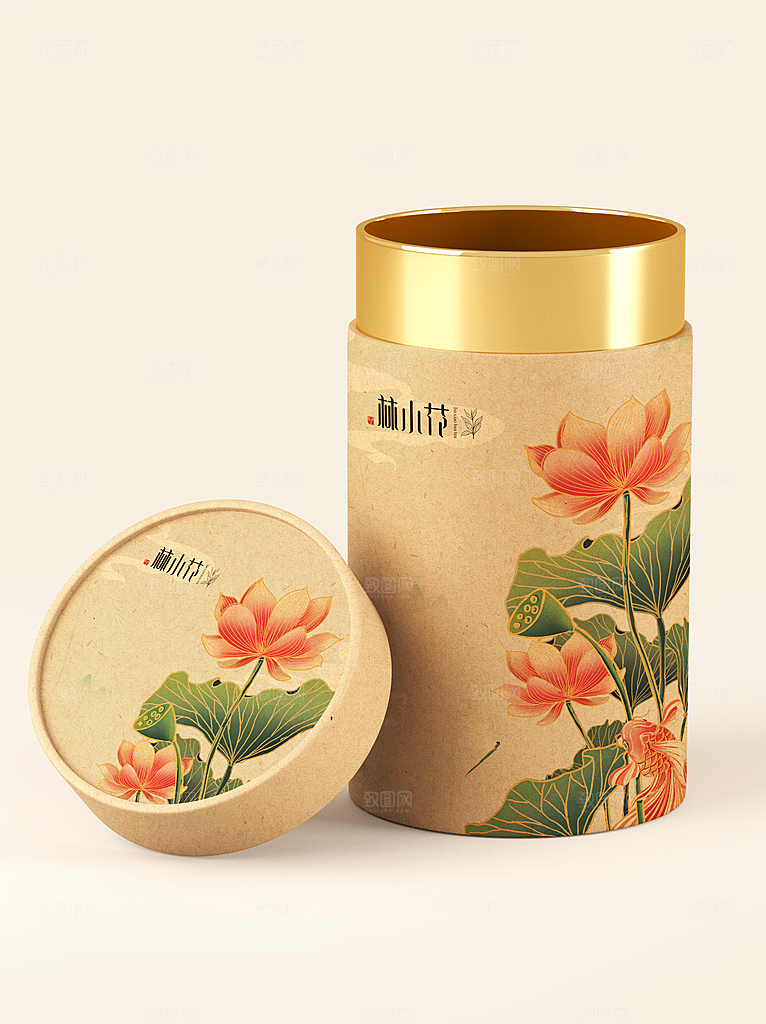 创意茶叶包装礼盒样机