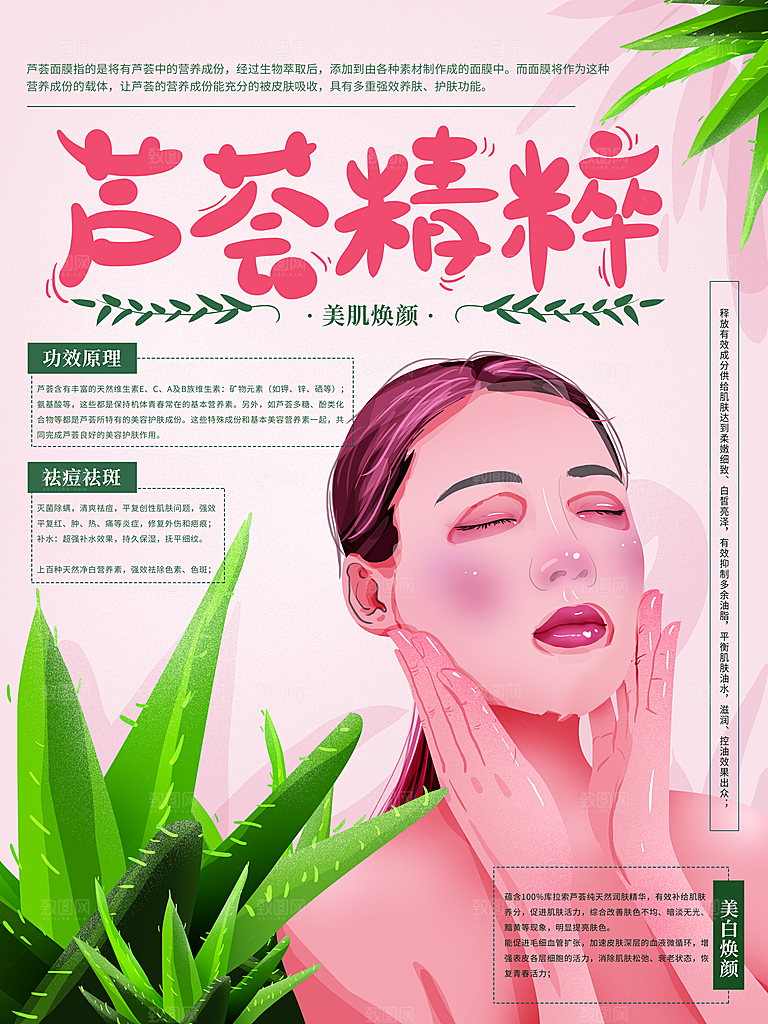 芦荟精粹美容护肤品