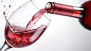 红酒酒瓶倒酒酒具庆祝高贵酒杯红色品酒摄影