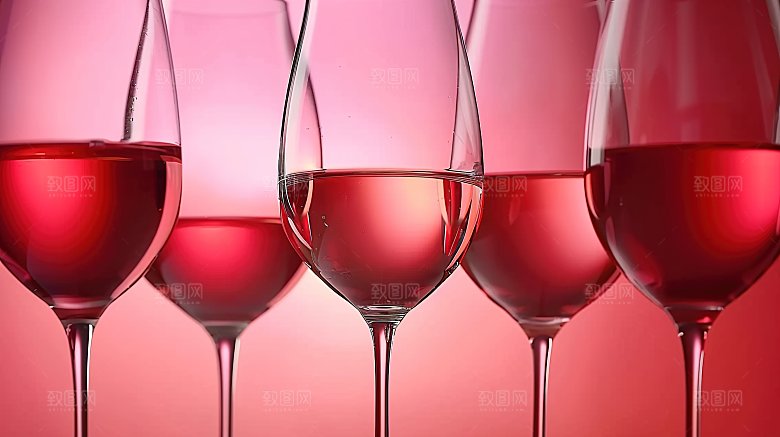 红色庆祝高贵品酒酒瓶红酒酒杯倒酒摄影酒具