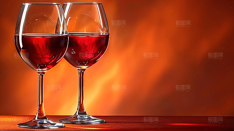 酒杯葡萄酒酒精庆祝品酒酒瓶倒酒喜庆红酒