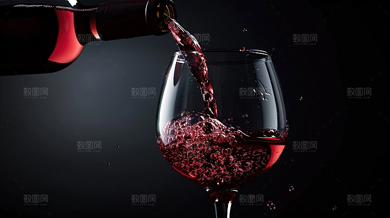 酒具庆祝酒精葡萄酒红酒喜庆酒瓶品酒喝酒酒