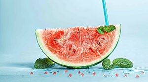 冰凉高清水果美味西瓜红色新鲜夏日解暑