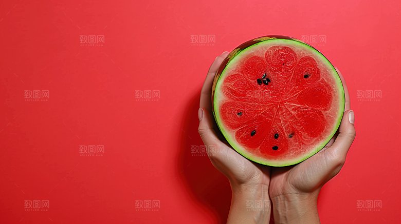 冰凉健康美味有机鲜甜新鲜解暑水果果汁西瓜