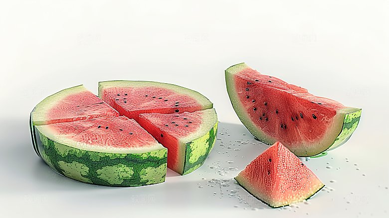 冰凉摄影红色美味解暑夏日新鲜西瓜水果