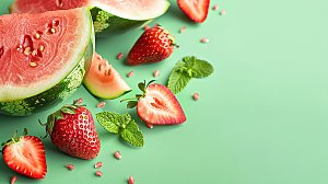 多样水果健康解暑果汁新鲜鲜甜西瓜