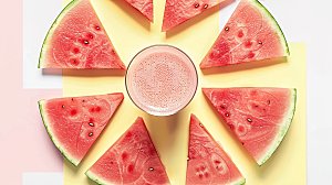 摄影鲜甜有机果汁解暑新鲜水果健康冰凉西瓜