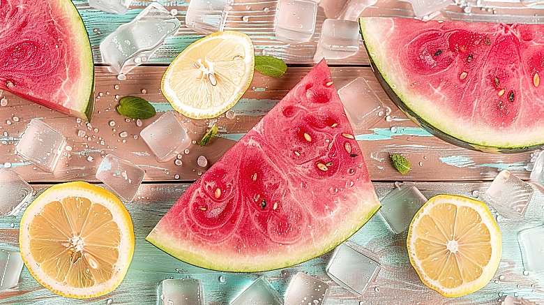 水果多汁果汁有机美味西瓜夏季新鲜健康高清