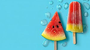 健康解暑果汁有机新鲜水果鲜甜冰凉摄影西瓜