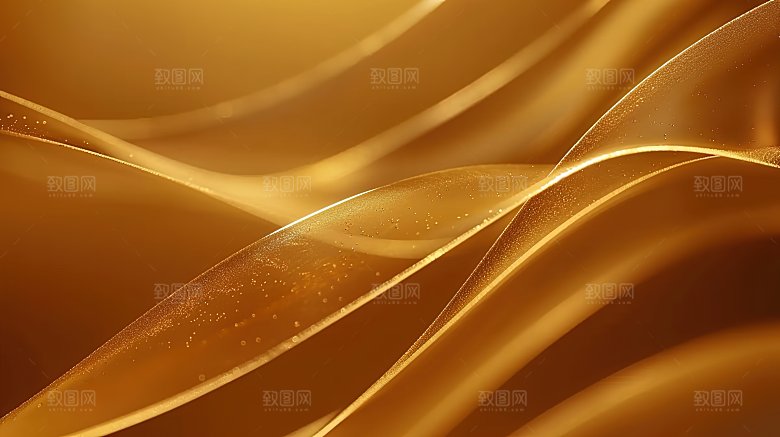 金色彩色背景渐变线条橙色创意黄色空间