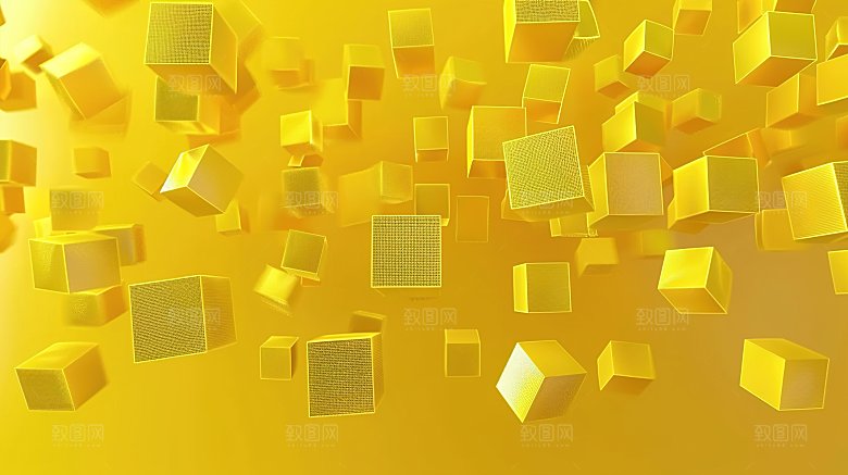 金色彩色创意高清线条渐变橙色黄色背景
