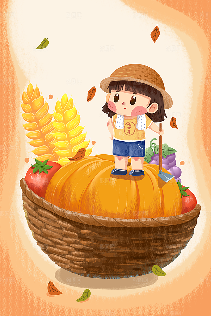 五一节日劳动节插画宣传海报