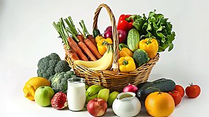 番茄多样生菜绿色蔬菜玉米菠菜有机健康萝卜