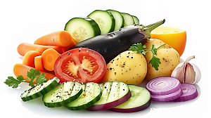 番茄玉米萝卜蔬菜有机多样生菜菠菜