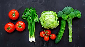 萝卜有机蔬菜绿色生菜玉米健康多样菠菜番茄