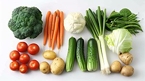 绿色健康多样天然蔬菜有机新鲜植物