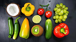 绿色健康多样有机青瓜蔬菜番茄生菜玉米