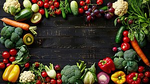 有机生菜绿色多样健康蔬菜番茄玉米青瓜
