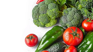 蔬菜天然绿色有机多样新鲜植物健康