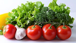 蔬菜天然绿色有机多样新鲜植物健康
