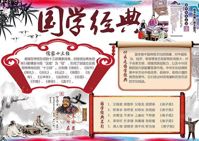 创意读书学习阅读小报手抄报