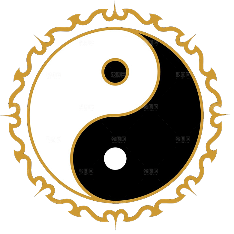 太极八卦阵png免抠图片ps素材透明