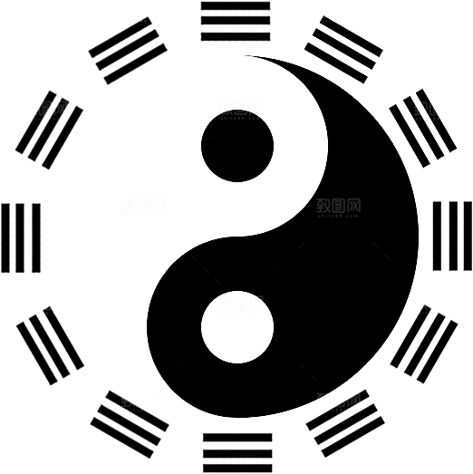 太极八卦阵png免抠图片ps素材透明