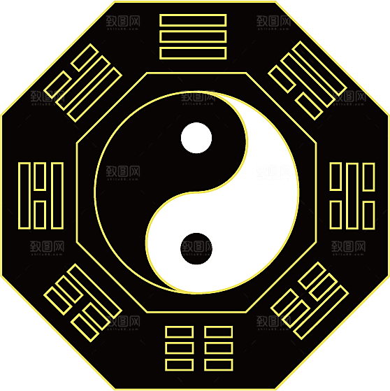 太极八卦阵png免抠图片ps素材透明