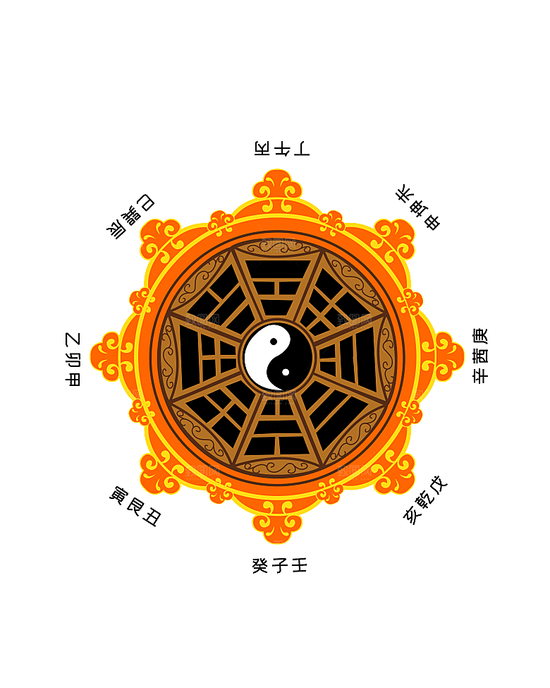 太极八卦阵png免抠图片ps素材透明