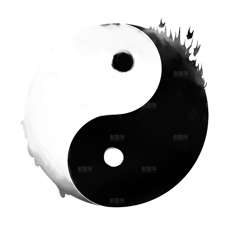 太极八卦阵png免抠图片ps素材透明