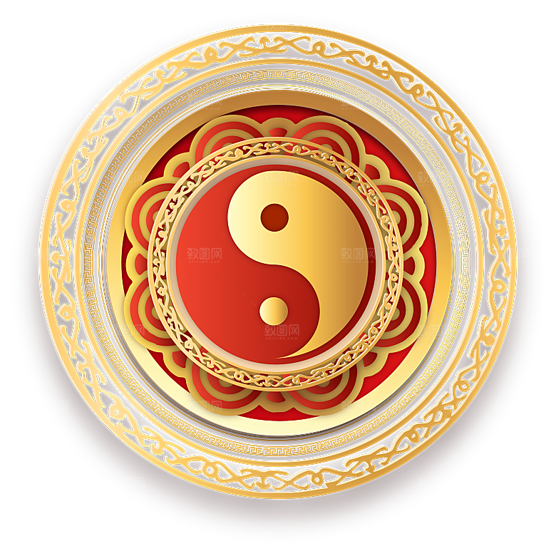 太极八卦阵png免抠图片ps素材透明