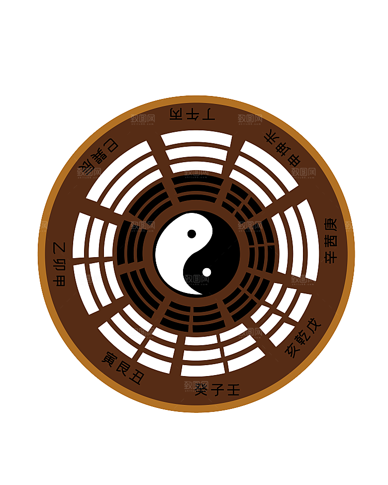 太极八卦阵png免抠图片ps素材透明