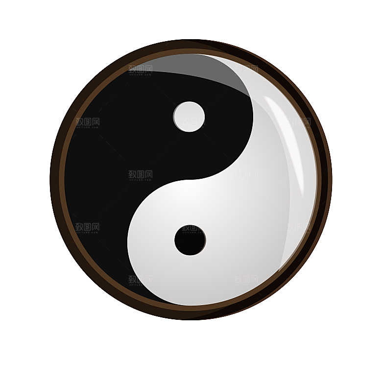 太极八卦阵png免抠图片ps素材透明
