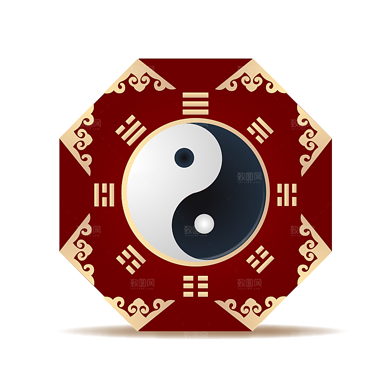 太极八卦阵png免抠图片ps素材透明