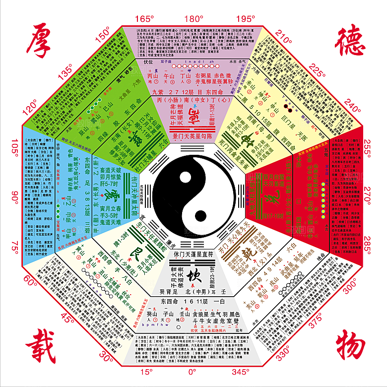 太极八卦阵png免抠图片ps素材透明