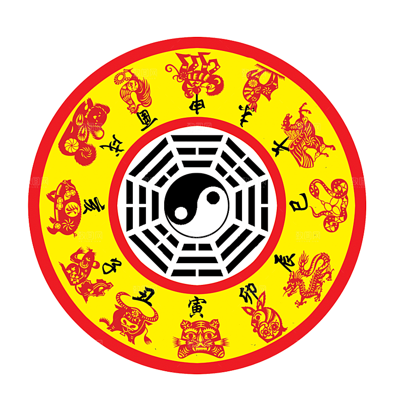 太极八卦阵png免抠图片ps素材透明