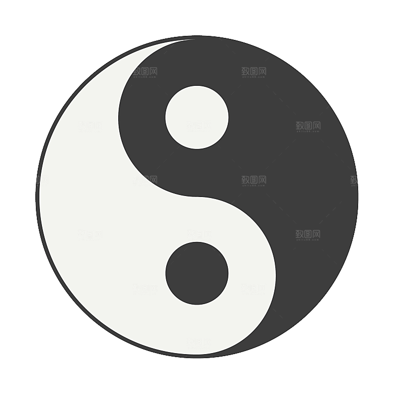 太极八卦阵png免抠图片ps素材透明