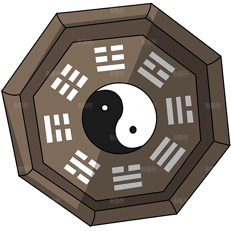太极八卦阵png免抠图片ps素材透明