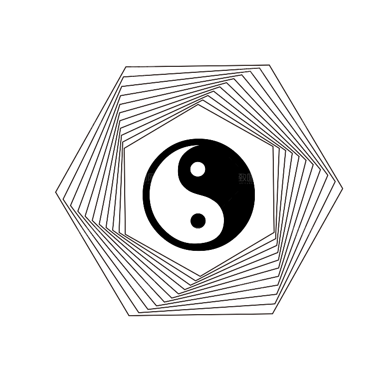 太极八卦阵png免抠图片ps素材透明
