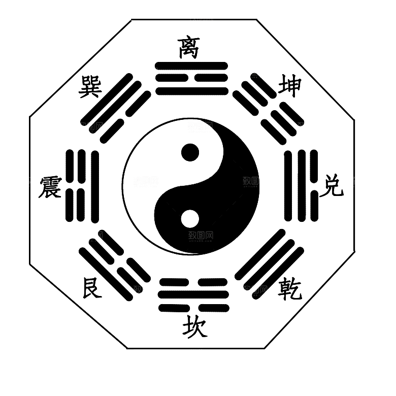太极八卦阵png免抠图片ps素材透明元素