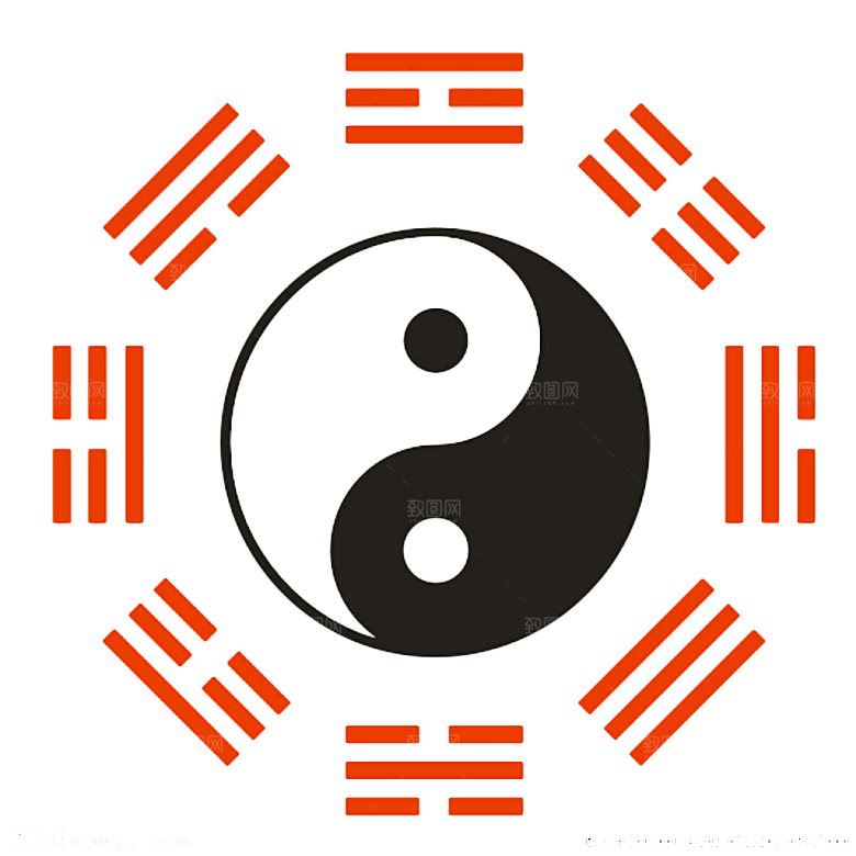 太极八卦阵png免抠图片ps素材透明元素