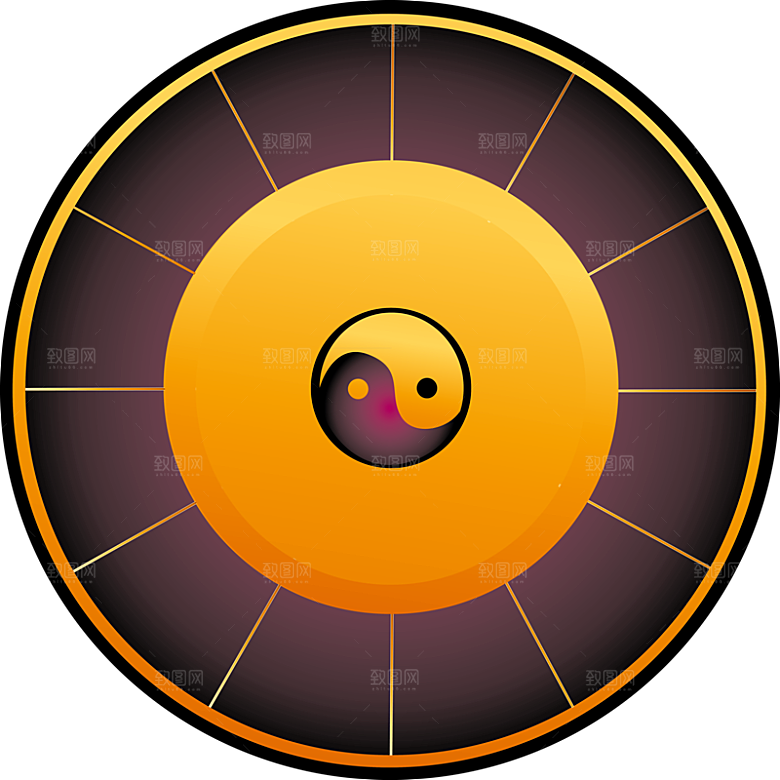 太极八卦阵png免抠图片ps素材透明元素