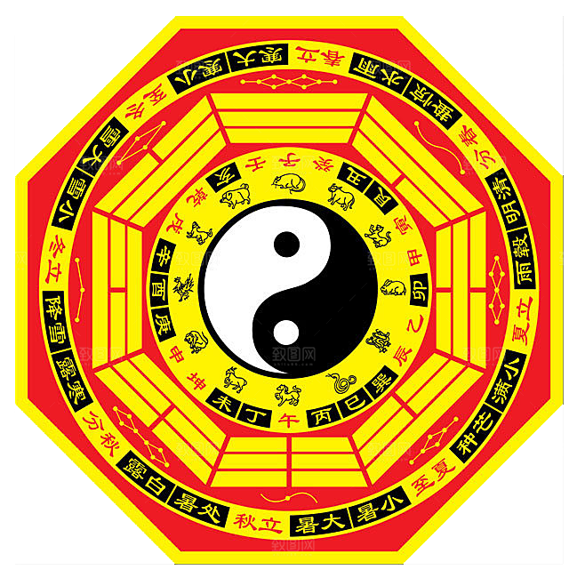 太极八卦阵png免抠图片ps素材透明