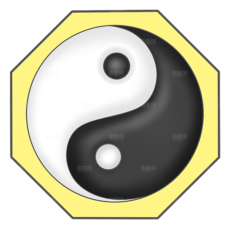 太极八卦阵png免抠图片ps素材透明