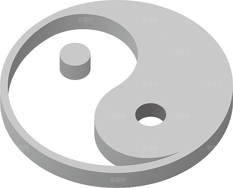 太极八卦阵png免抠图片ps素材透明